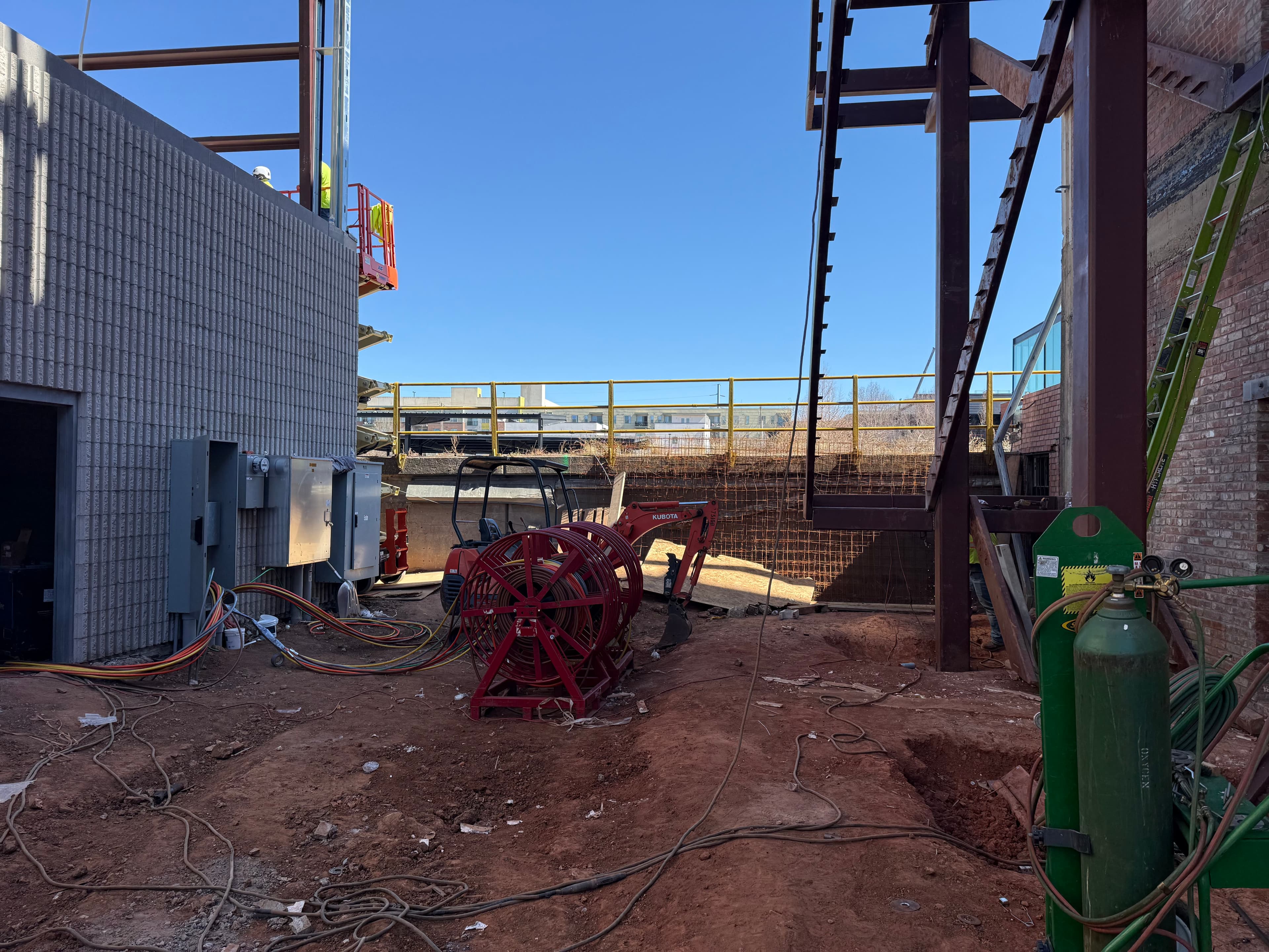 On-site electrical work